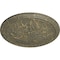 Ekena Millwork Luton Ceiling Medallion (Fits Canopies up to 1 1/8"), 15 3/4"OD x 5/8"P, Witch Hazel Crackle CM16LUWHC - alternate 2